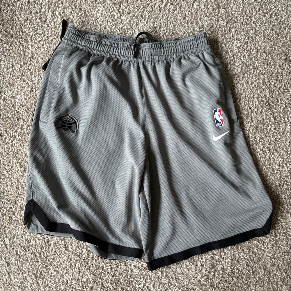 Nike Denver Nuggets Men's Gray Athletic Shorts